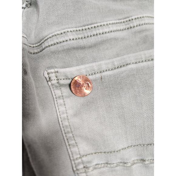 Sz 6 Green American Eagle Hi Rise Jeggings Skinny Jeans Womens Size Six AEO - Picture 6 of 8